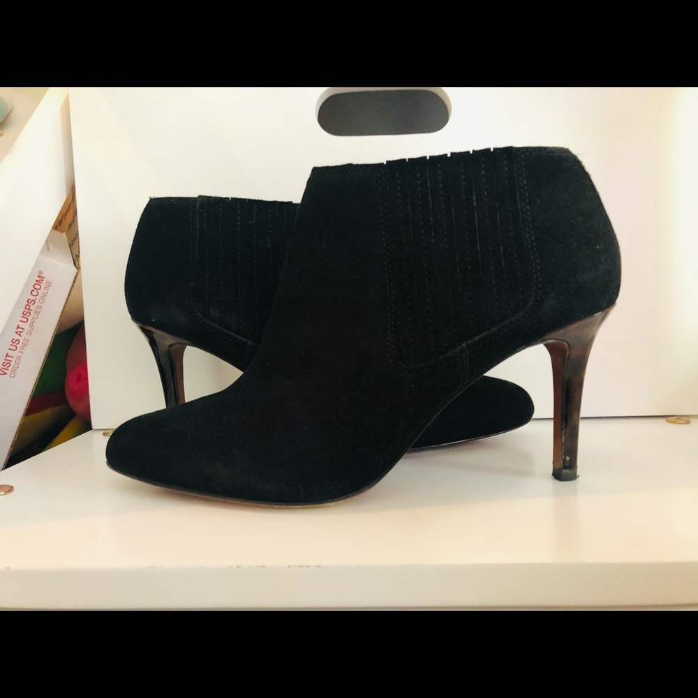 Coach wonderful black suede booties